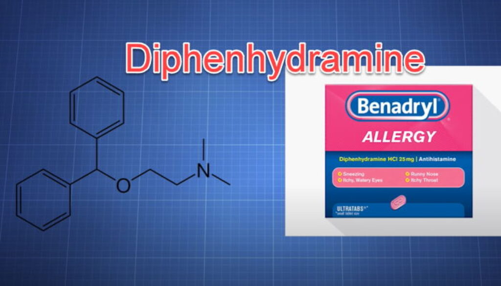 Diphenhydramine & lactoferrin
